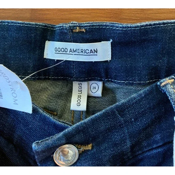 24 / Plus Size - Good American Dark Wash Stretch Fit Good Legs Jeans NEW 1206HP - Picture 4 of 4